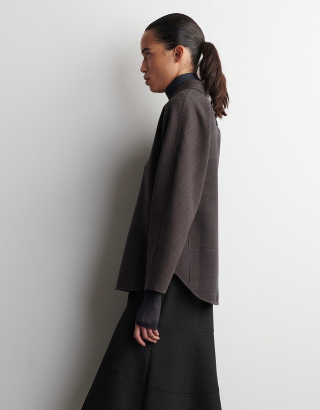 COS - Rounded Wool-Blend Shirt