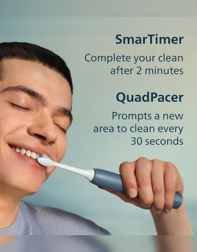 Philips - Philips Sonicare 4100 Electric Toothbrush Marine Blue