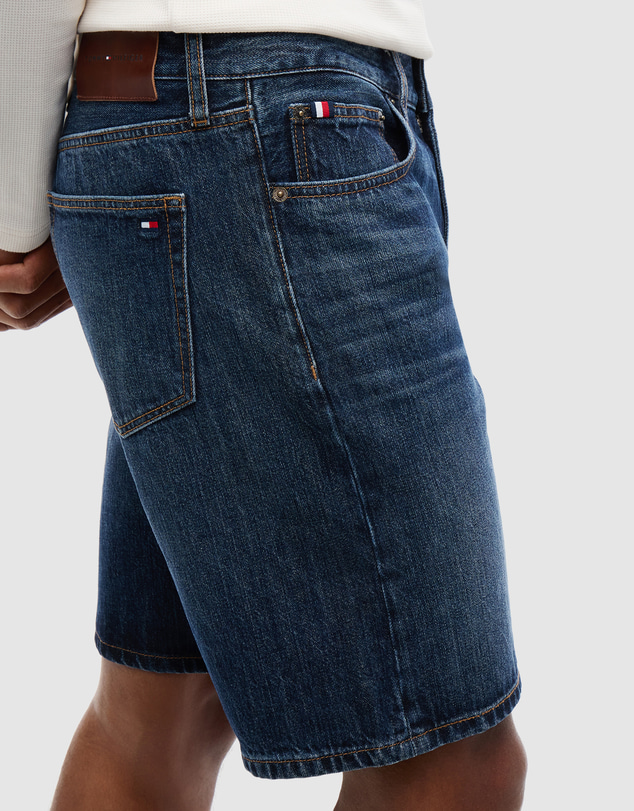 Tommy Hilfiger - Dover Regular Straight Whiskered Denim Shorts