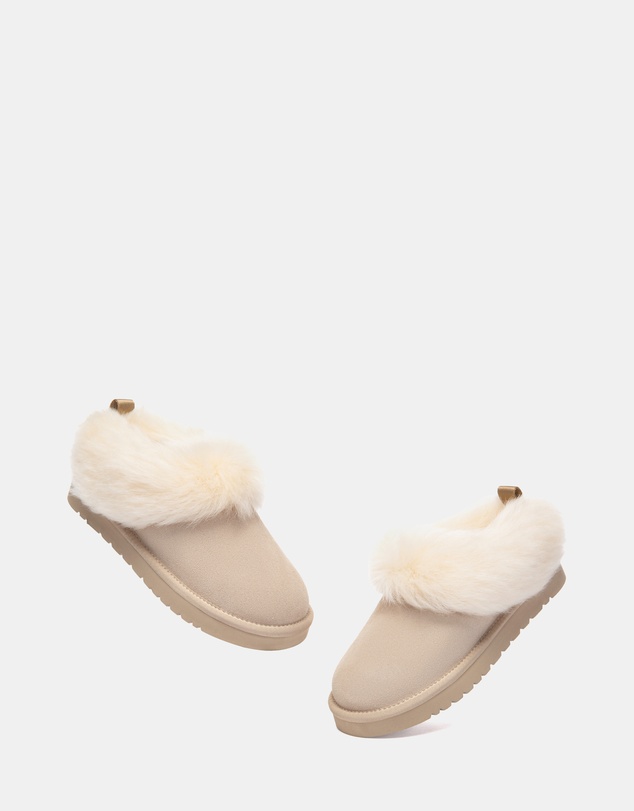 EVERAU - Australian Shepherd Ugg Mianee Cow Suede Upper House Shoes