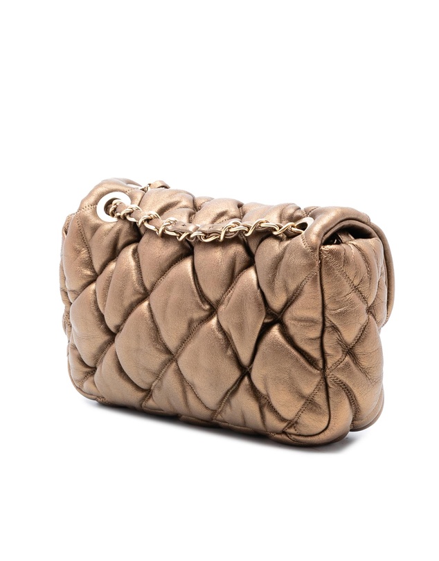 Pre-Loved by Azura Reborn - Pre-Loved CC Lambskin Bubble Quilt Flap