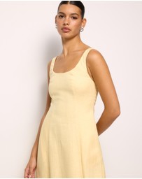 AERE - Fern Linen Maxi Dress