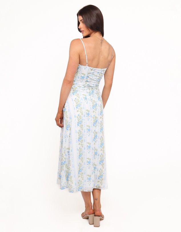 Petal & Pup - Florencia Midi Dress - Blue Floral