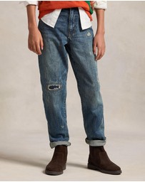 Polo Ralph Lauren - Lynwood Relaxed Fit Distressed Jeans - ICONIC EXCLUSIVE - Teens