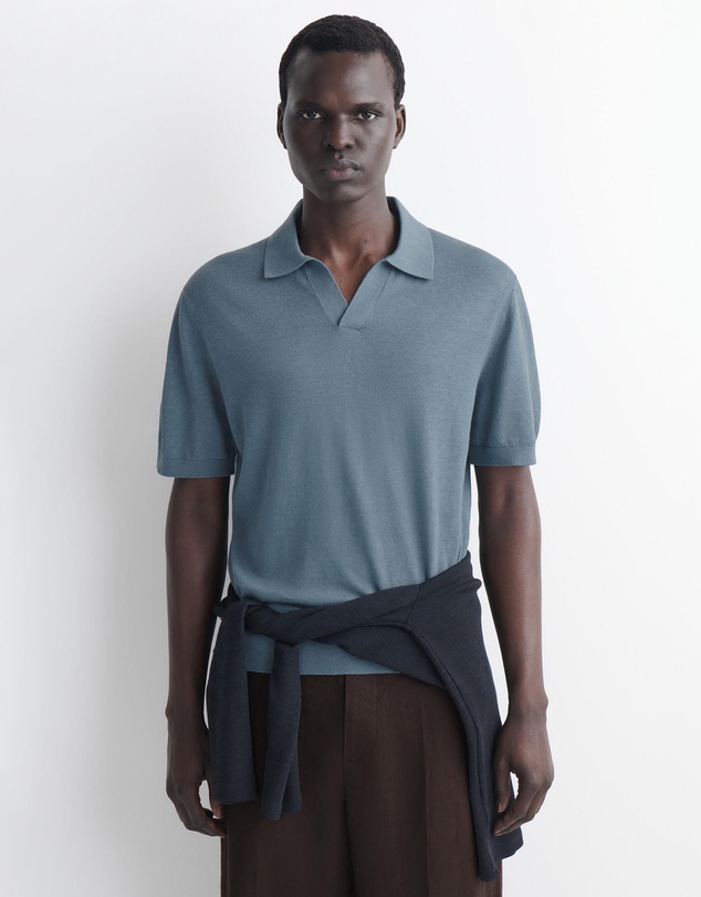 COS - Knitted Linen Polo Shirt