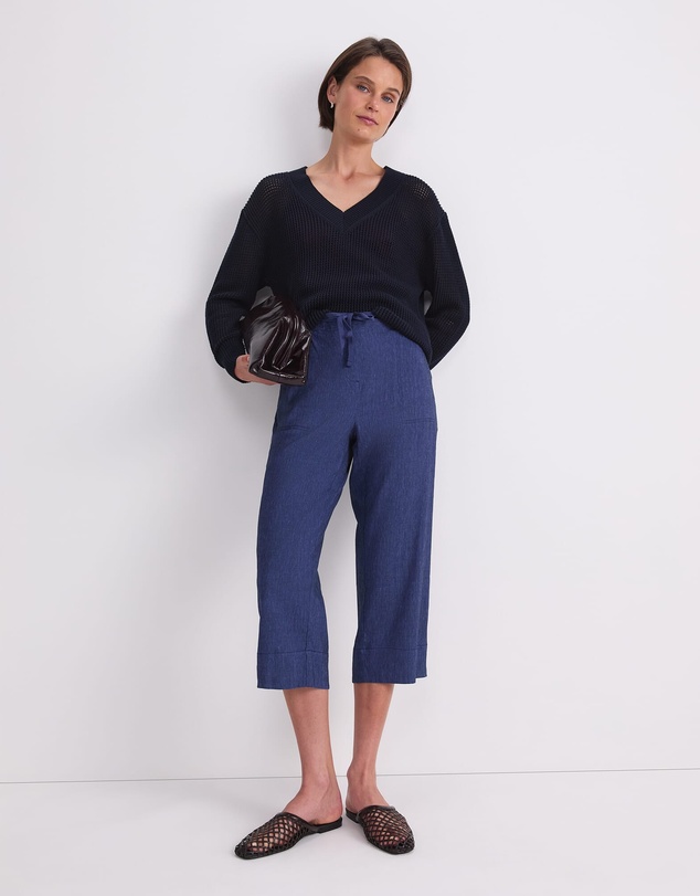 Sportscraft - Rosa Crop Linen Pant