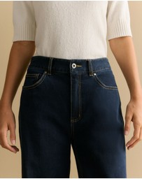 Trenery - Wide Leg Jean in Dark Indigo