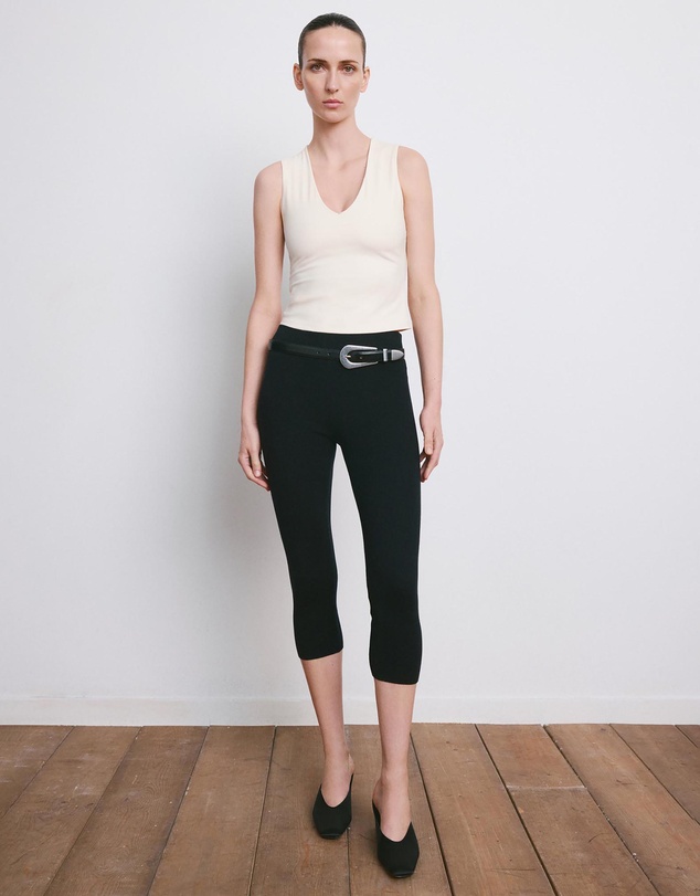 M.N.G - Fitted V-Neck Top
