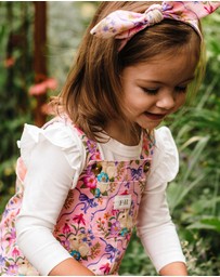 Fleur Harris - 'Bunnies & Bows' Gracious Overall in Pink