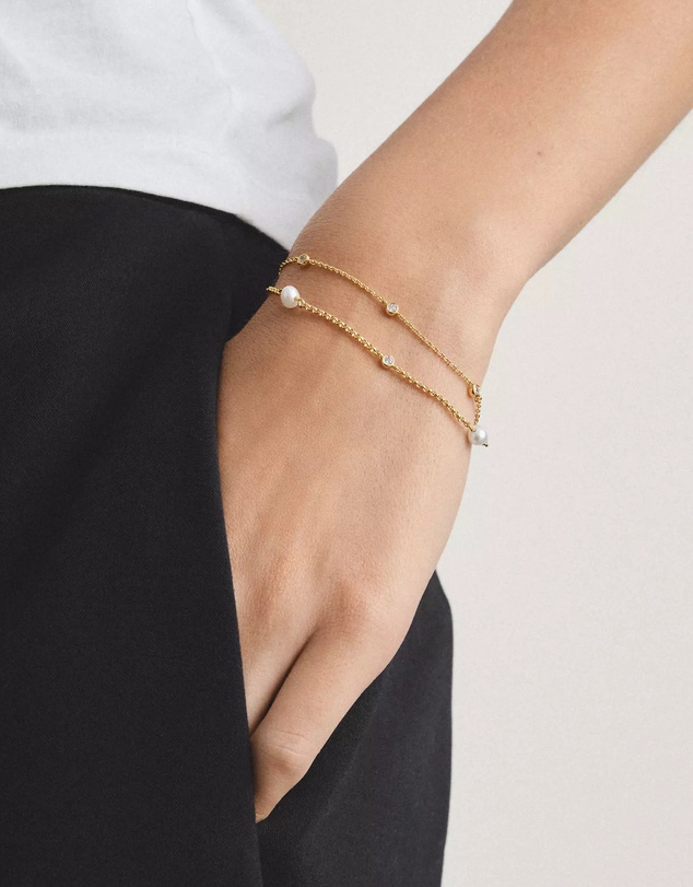 THOMAS SABO - THOMAS SABO Pearl Bracelet with zirconia