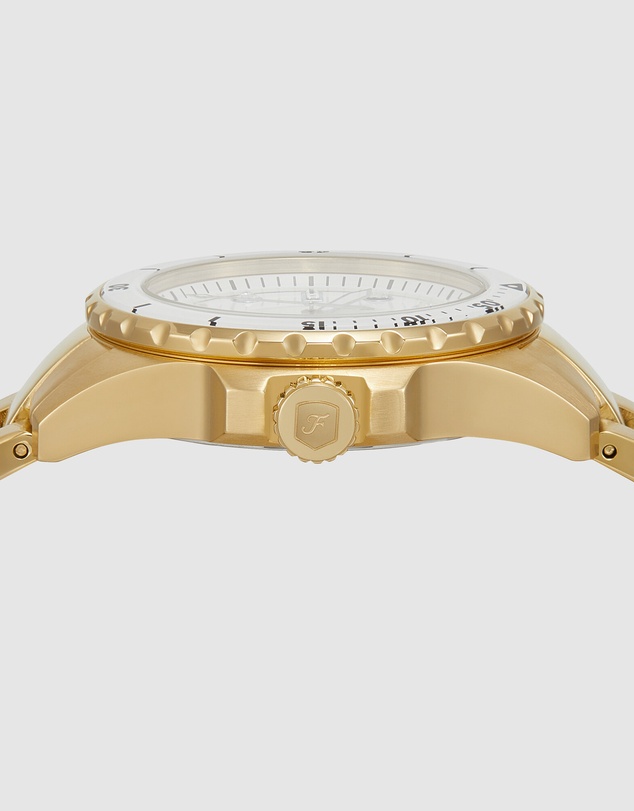 Fossil - Fossil Blue Dive Gold Analogue Watch
