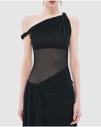 MISHA - Sisal Mesh Maxi Dress