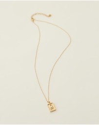 Carly Paiker - Pisces Star Sign Zodiac Tag Necklace
