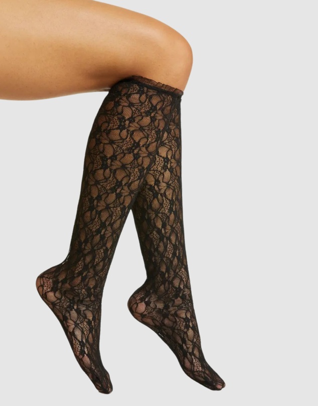 High Heel Jungle - Lace Knee Socks