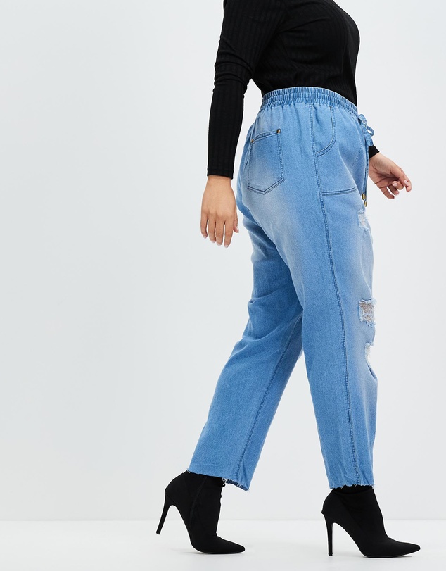 Hope & Harvest - Rosie Cropped Raw Joggers