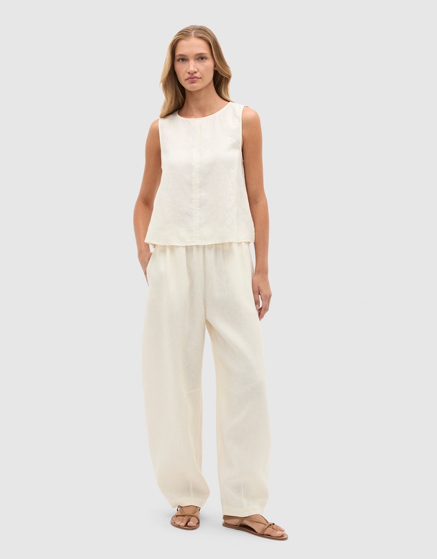Seed Heritage - Linen Split Hem Tank