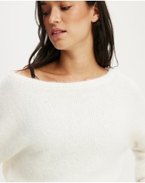 Cotton On Body - Fluffy Off The Shoulder Knit Jumper