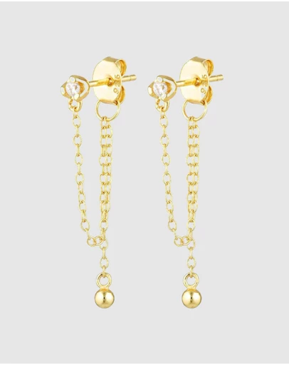 HOUSE OF SLANI - Alune Chain Stud Earrings