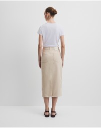 Country Road - Recycled Cotton Denim Midi Skirt