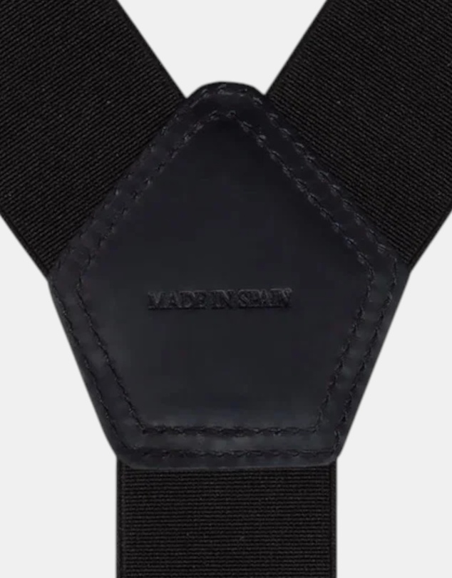 Henry Bucks - HENERY SARTORIAL x LEYVA Braces with Loops & Clips BLACK