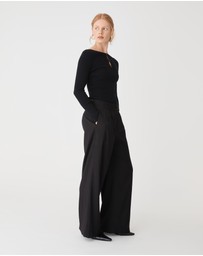 Forcast - Logan Button Keyhole Rib Knit