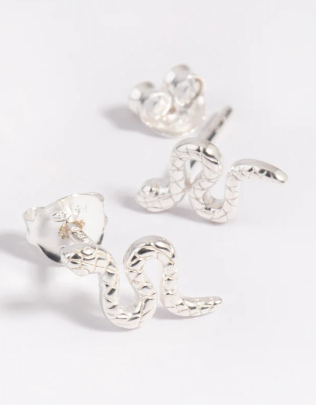 Lovisa - Sterling Silver Snake Stud Earrings