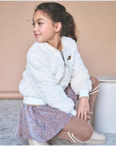 NONO - Doris Faux Fur Bomber Jacket - Kids-Teens