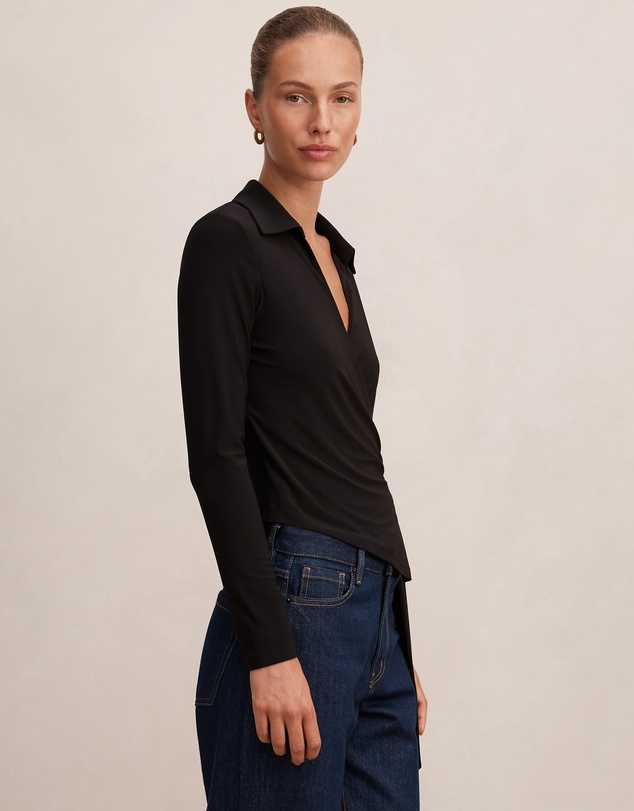 Forever New - Sabine Hardware Wrap Top