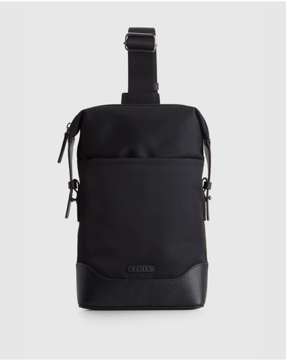Evity - Zane Nylon/Leather Sling Bag