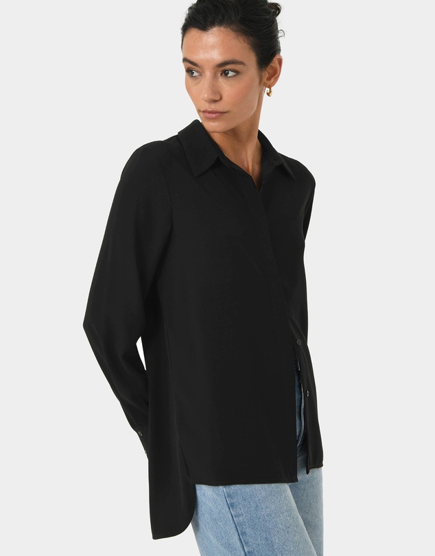 Forcast - Kevin Relax Fit Crepe Shirt