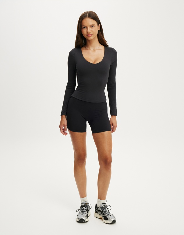 Cotton On Body Active - Ultra Soft Scoop Neck Long Sleeve Top