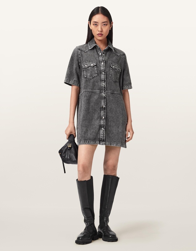 AllSaints - Rock Denim Dress