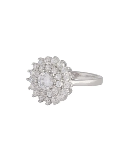 Lovisa - Silver Cubic Zirconia Round Surround Ring