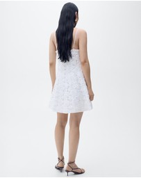 M.N.G - Fruit Floral Textured Dress