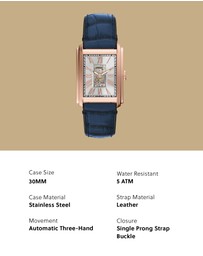 Fossil - Carraway Blue Analogue Watch
