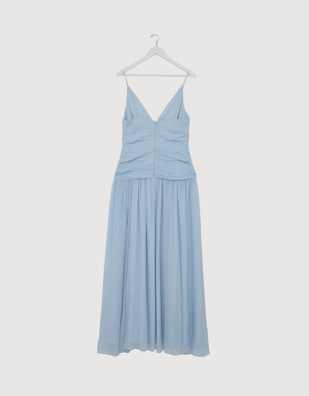 Revibe - Repaired Shona Joy Juno Gathered Bodice Maxi Dress - AU 12