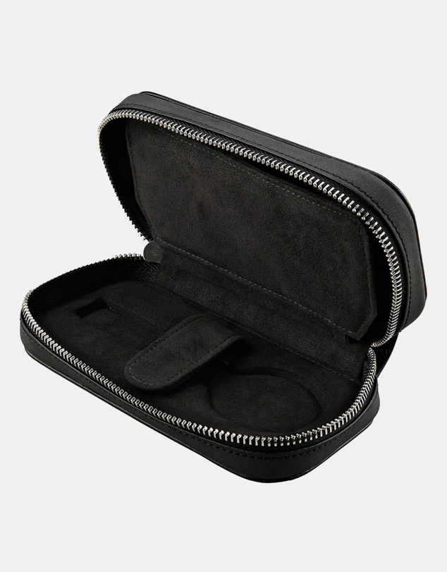 Wolf - Wolf Philipp 2 Piece Watch Zip Case Black