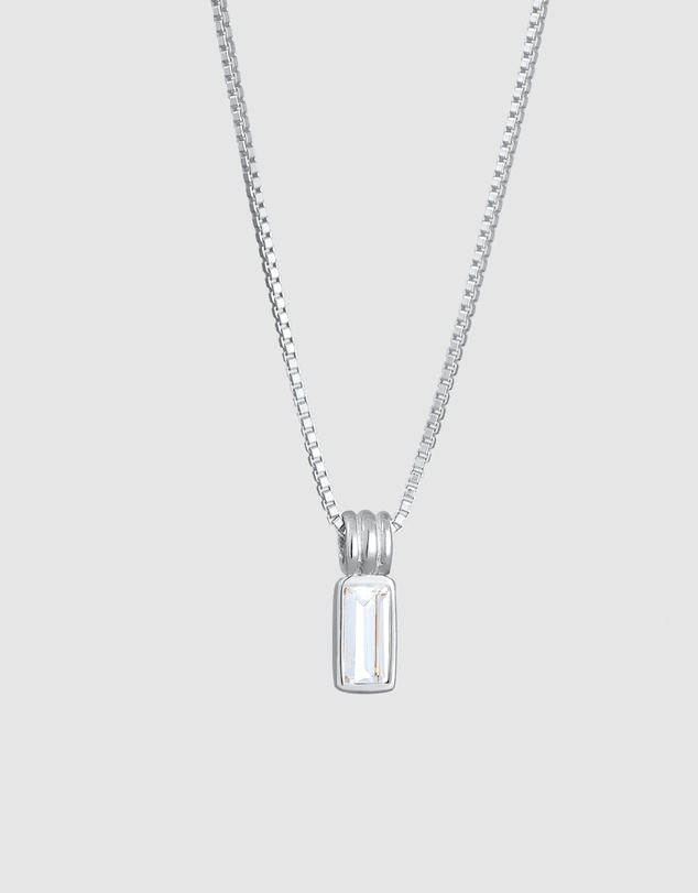 Kuzzoi - ICONIC EXCLUSIVE - Topaz Pendant Necklace in 925 Sterling Silver