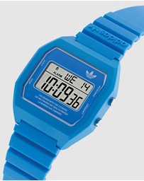 adidas Originals - Digital Two Blue Resin Watch