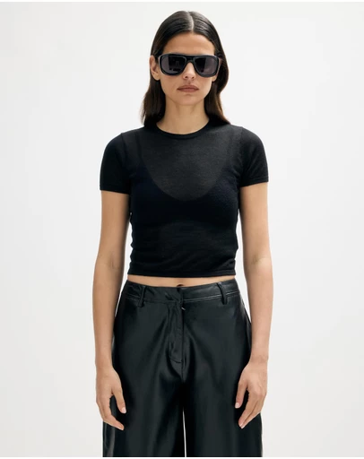 Minima Esenciales - Renna Lyocell Silk Blend Sheer Tee