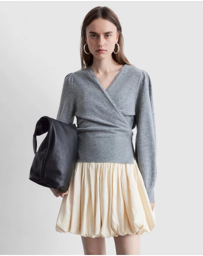 & Other Stories - Merino Wool Wrap Cardigan