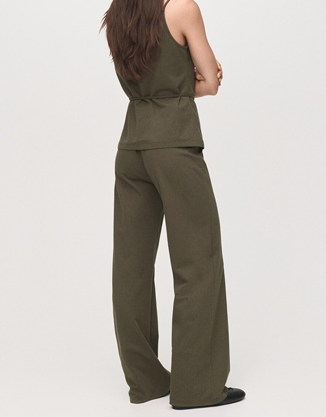 M.N.G - Straight-Fit Trousers With Elastic Waist