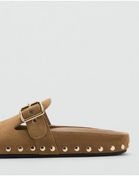 M.N.G - Studded Leather Slides