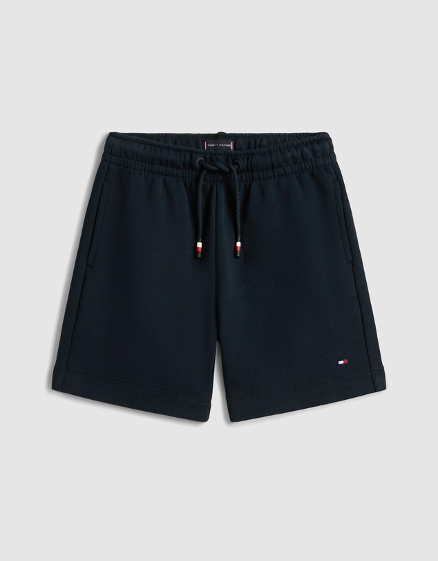 Tommy Hilfiger - Wavy Flag Graphic T-Shirt And Sweat Shorts Set - Kids