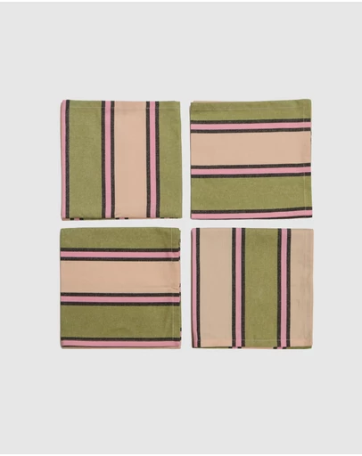 Mosey Me - Carnival Stripe Napkin Set