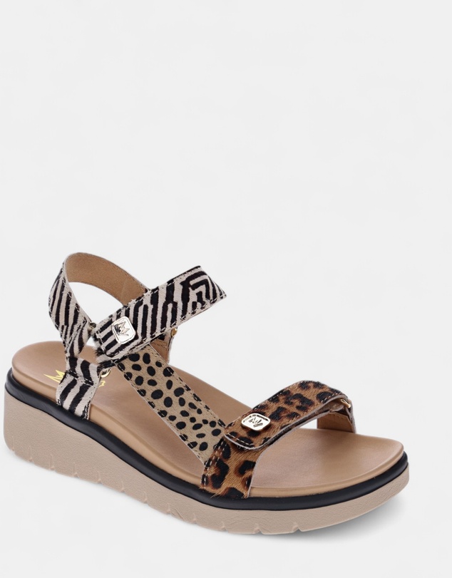 Mia Vita - Candice Sandal - Leopard Multi