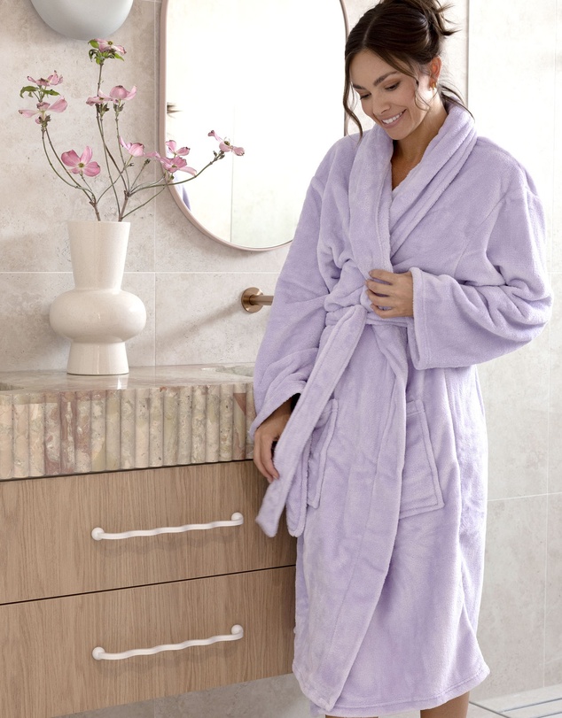 Bambury - Microplush Robe Lilac