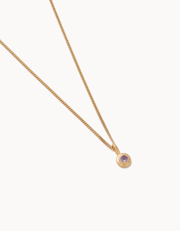 Kirstin Ash - Birthstone Necklace February Amethyst