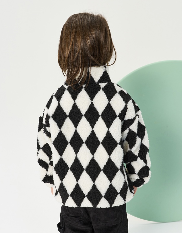 Rock Your Kid - Harlequin Sherpa Sweater