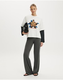 Cotton On - Lcn Double Oversized Graphic Tee